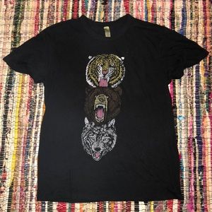 Animal Totem Pole Tee